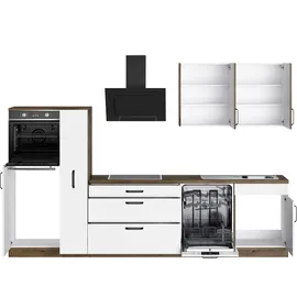 WIHO KÜCHEN Küchenzeile Elba 310 cm weiß