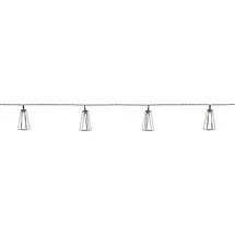Star Trading LED-Lichterkette Metall 180 cm Warmweiß Schwarz