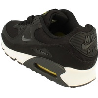 Nike Air Max 90 Herren Running Trainers FN8005 Sneakers Schuhe (UK 6.5 US 7.5 EU 40.5, Black Anthracite Opti Yellow 002) - 40.5 EU
