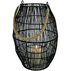 NOOR living Windlicht, Metall/Glas