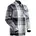 Customized 22904 Langarmhemd Stone Grey Checked 4XL