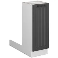 Vicco Kochinsel Fame-Line 30 x 82 x 70 cm Anthrazit/Weiß