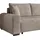 storez24 Eckcouch Cordstoff 2-Sitzer Braun