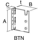 Simpson Strong-Tie Balkenträger BTN200-B - BTN200-B (VPE: 15 Stück)