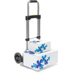 Relaxdays Sackkarre klappbar, belastbar bis 60 kg, HxBxT:96x38x37cm, Transportkarre mit Griff, faltbar, grau