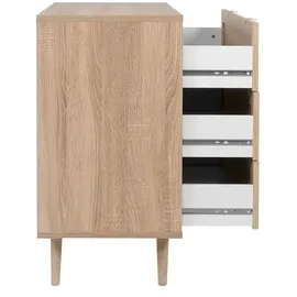 Finori Kommode Bali 80 x 80 x 40 cm Braun / Mehrfarbig