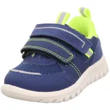 Jungen Sport7 Mini Sneaker Blau Gelb 8050 20 EU Weit