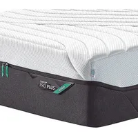 Tempur Viscomatratze Pro Plus® Coolquilt, Anthrazit, Weiß, Textil, Füllung: Viskoelastischer Kern, rechteckig, 160x200 cm, Über- und Sondergrößen erhältlich, Bezug abnehmbar/waschbar, für verstellbare Lattenroste geeignet, alternative Größen rundum abnehmbar, Schlafzimmer, Matratzen Shop, Matratzen, Viscoschaummatratze