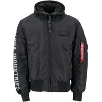 Alpha Industries MA-1 D-Tec SE" Fliegerjacke black/reflective, Größe L,