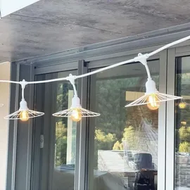 Lumisky LED Lichterkette Metalldraht 6 m Weiß
