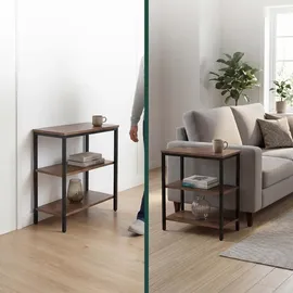 Relaxdays Nachtschrank 61 x 60 x 30 cm Braun
