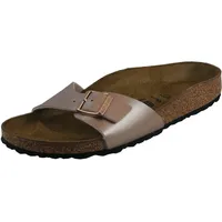 BIRKENSTOCK Damen Madrid Cooper (Altrose) Birko Flor Pantolette Weite Schmal Größe 39 - 39 EU Schmal