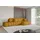 altdecor Ecksofa Cord 2-Sitzer Senfgelb