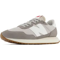 Sneaker NEW BALANCE "M237", Gr. 46,5, grau, Leder, Textil, sportlich, Schuhe