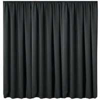 JEMIDI Vorhang blickdicht 300x245cm - Gardine mit Kräuselband Universalband