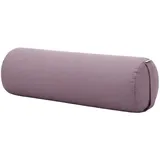 Yogistar Yogakissen Yoga-Bolster yin - rund - Samtosha - organic cotton, Hochwertiges Yoga-Bolster aus nachhaltigen Materialien weiß