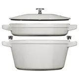 Staub Cocotte Kochtopfset 2-tlg. weiß