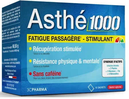 3C Pharma Asthé 1000 Anregend Stärkend Vitalisierend 10 Beutel