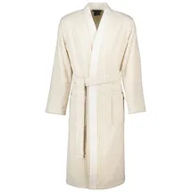 CAWÖ Herrenbademantel Struktur 5718 Kimono Frottier, Kimono, 100% Baumwolle, beige XL
