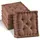 Beautissu Sitzkissen 40 x 40 x 8 cm braun 4-tlg.