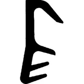 TRELLEBORG FT-Flügelfalzdichtung L7550 schwarz, Nutbefestigung TSP-LAN