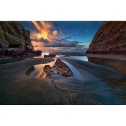 Fototapete PAPERMOON "Photo-Art YAN ZHANG, WENN DIE FLUT WIEDERHOLTE", bunt, B:3,50m L:2,60m, Vlies, Tapeten
