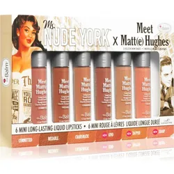 theBalm Meet Matt(e) Hughes X Ms. Nude York Set mit flüssigen Lippenstiften mit Matt-Effekt