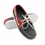 Zerimar Herren-Nautik-Mokassin aus Echtem Leder, Eleganter und Leichter Freizeitschuh für den Täglichen oder Formellen Gebrauch, Moderner und Bequemer Schuh, Farbe Marineblau und Rot, Größe 47. - 47 EU