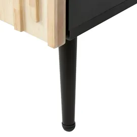 Beliani Nachtschrank Dalcross 35 x 40 x 50 cm Braun/Schwarz
