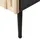 Beliani Nachtschrank Dalcross 35 x 40 x 50 cm Braun/Schwarz
