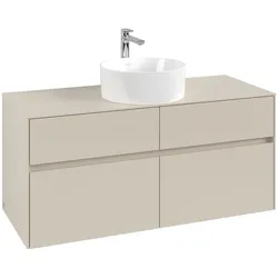 Villeroy & Boch Waschtischunterschrank „Collaro“ für Schrankwaschtisch 120 × 54,8 × 50 cm Waschbecken mittig mittig