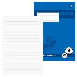 Staufen® Schulheft Premium Lineatur 4 liniert DIN A5 ohne Rand, 16 Blatt