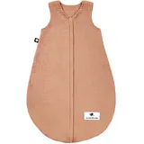 Julius Zöllner Musselin Sommerschlafsack dune, Größe 90 | aus weicher Musselin Baumwolle, sicher und schadstoffgepüft, ideal für warme Sommernächte
