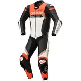 Alpinestars Missile V2 Ignition Lederkombi - Black / White / Fluo Red - 52
