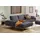 W.Schillig Ecksofa "run, Designsofa mit tollem Sitzkomfort, bequem, L-Form", grau (anthrazit w82), B:319cm H:88cm T:178cm, Longlife Xtra-Leder Z73: Naturwalkleder der Luxusklasse aus den erlesensten Rohhäuten.