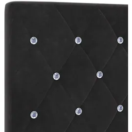 vidaXL Samt-kopfteil Argyle mit Kopfteil Schwarz 90 cm Samt