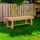 Outsunny Gartenbank 110 x 35 x 38 cm Natur
