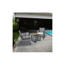 Möbel Kraft Fidola Set 3-tlg. Schwarz