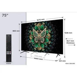 TCL 75MQLED75K 75 Zoll QLED MiniLED 4K Google TV
