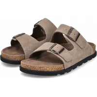 Rieker Herren Echtleder Pantolette braun, Herren:43 EU