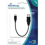 MediaRange USB-A auf Micro-USB 0,2 m Schwarz