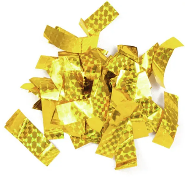 TCM FX Metallic Konfetti rechteckig 55x18mm, gold, Lasereffekt, 1kg