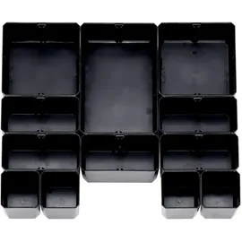 Metabo metaBOX 100S Organizer mit 15 Einsatzboxen u. transparentem Kofferdeckel