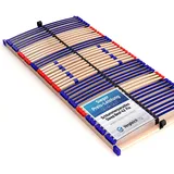 stabiler Lattenrost 100% BUCHE Lattenrahmen - nicht verstellbar, starr - SCHULTERFRÄSUNG, 7 Zonen, 42 Federleisten, Härte-Regulierung, Mittelgurt - FIX SLEEP BEST 42® unmontiert (140x200cm)