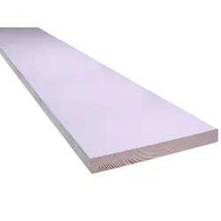 Fichte Glattkantbretter, 21x195 mm, KD, weiß grundiert