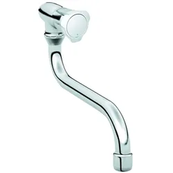 GROHE Auslaufventil Costa 1/2", schwenkbar, Markierung blau, Wandmontage, chrom