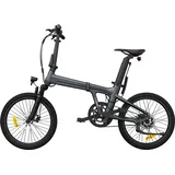 ADO EBike Air 20S Faltbares EBike,Pedelec E-Faltrad,E-Fahrrad,250W(Stoßdämpfende Version),20 Zoll,18kg Smart APP - Grau