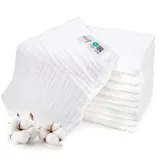 Makian Mullwindeln / Mulltücher / Spucktücher 10er Pack 35 x 50 cm - Weiß