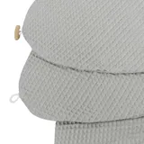 HOBEA-Germany Bezug für Stillkissen Waffelmuster grau,