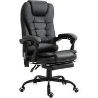 Vinsetto Vinsetto Massagesessel Chefsessel mit Fußstütze, verstellbare Rückenlehne PVC